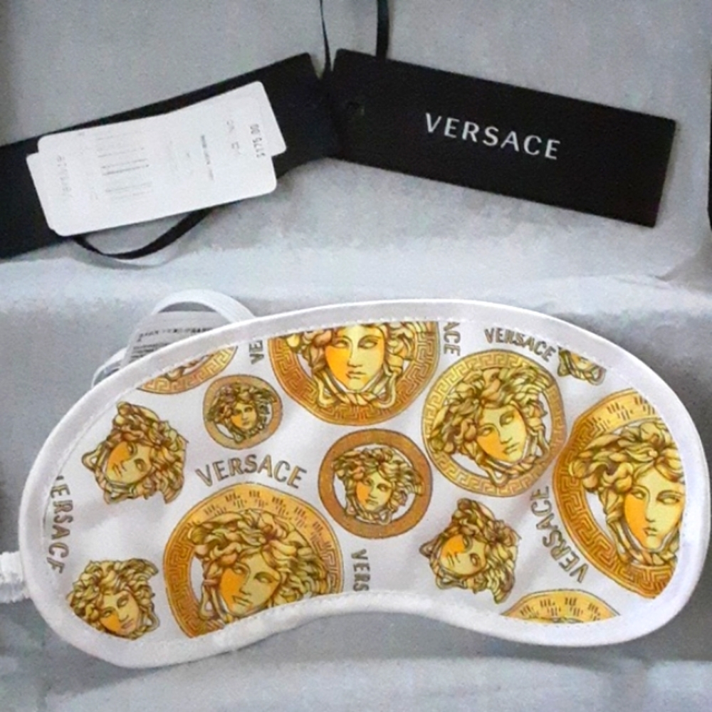 NWT Silk Versace MEDUSA Sleep Mask